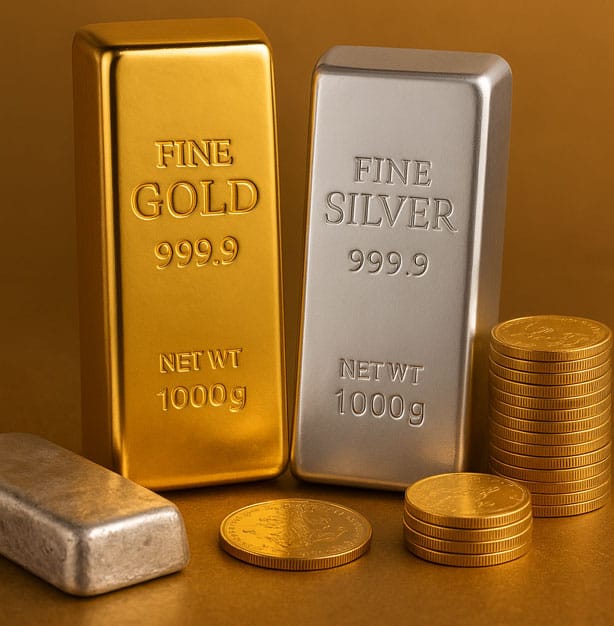 gold and silver